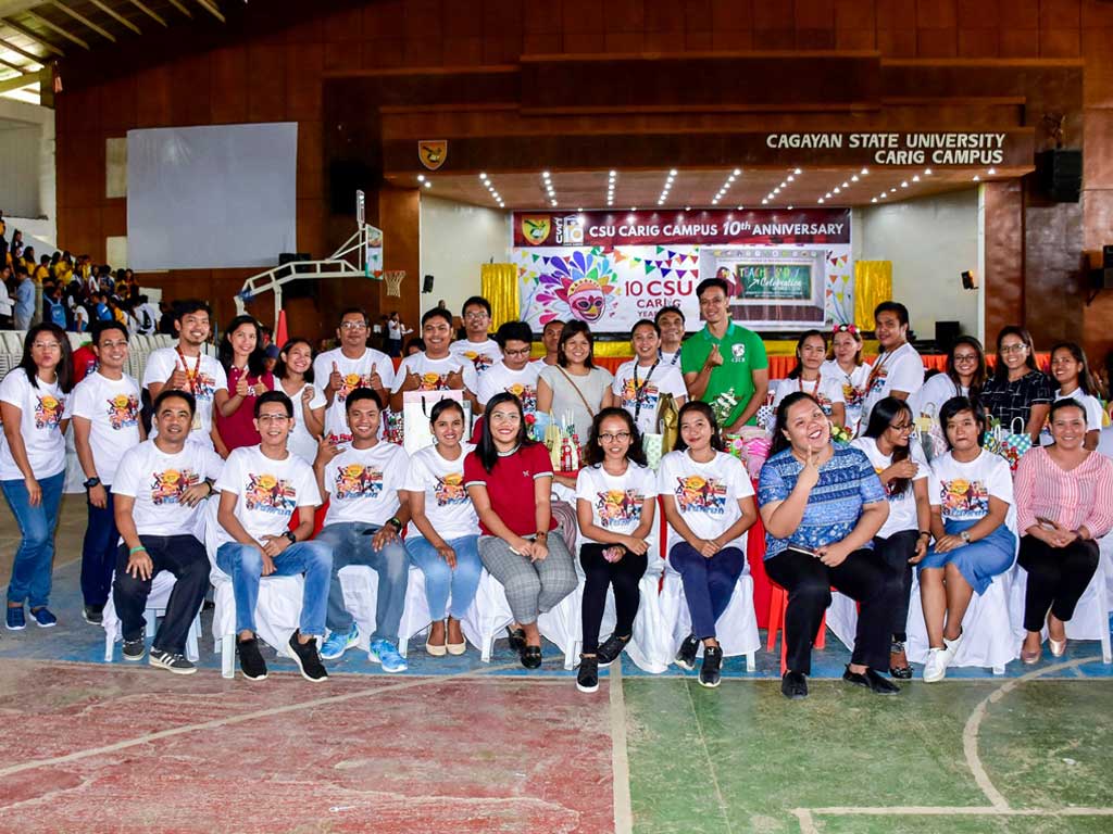 Students in Cagayan State University Auditorium